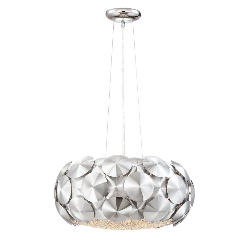 Lustre géométrique unique à 6 lumières Crown