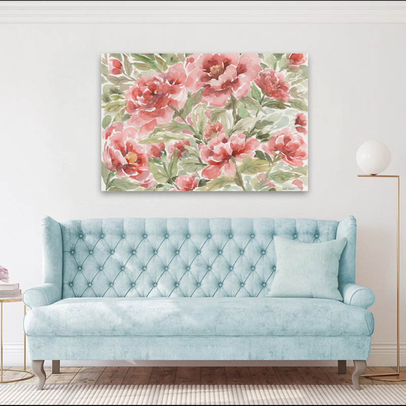 Fleurs florales - Pivoine, H 40 po x l 60 po