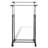 Rebrilliant Adjustable Clothes Rack 4 Castors 2 Hanging Rails