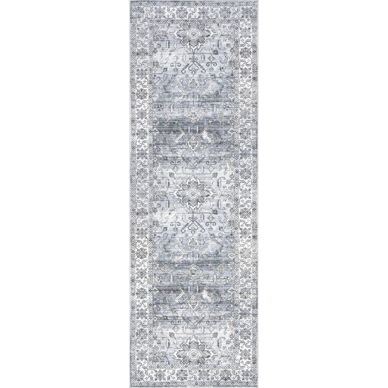 Britt Persian SplashGuard Machine Washable Area Rug, Runner 2'6" x 8'