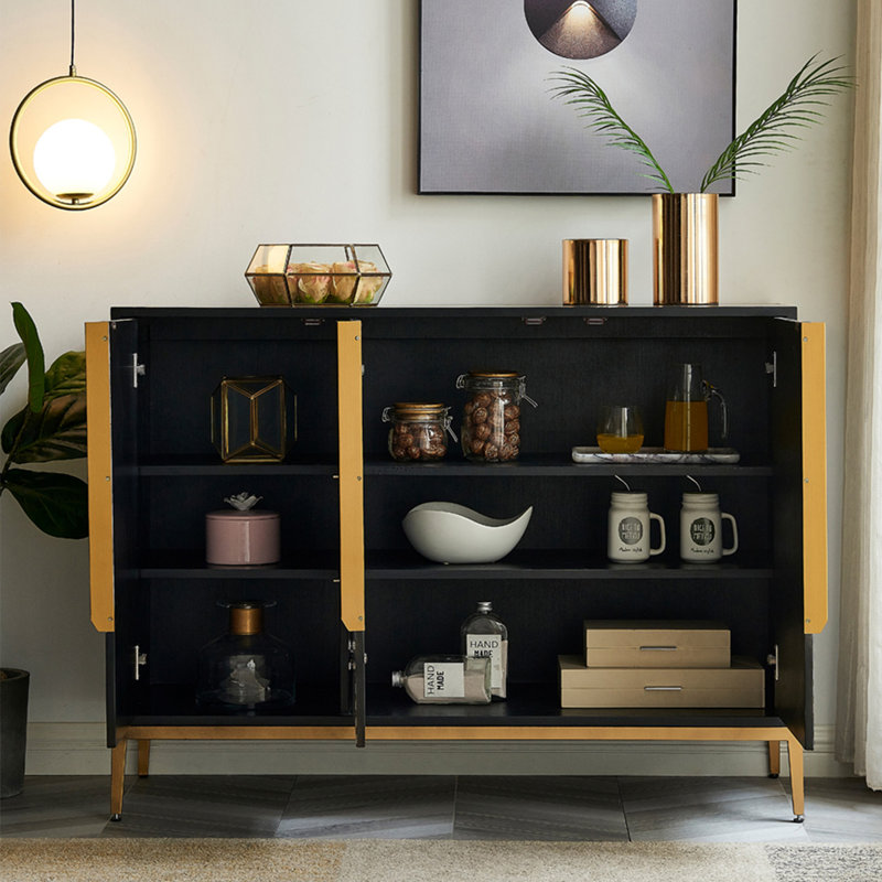 Console American Light Luxury, 34.6" H x 47.2" W x 15.7" D