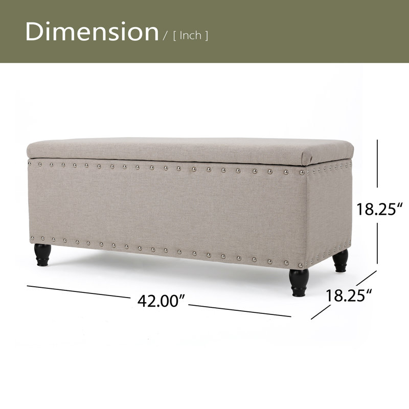 OTTOMAN DE RANGEMENT, Blé