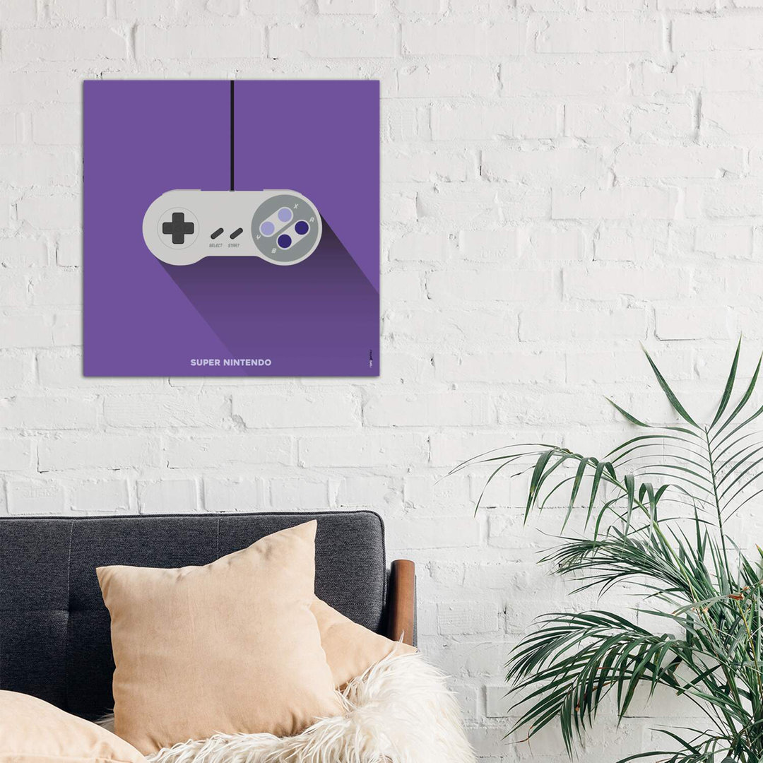 Leinwandbild - Grafikdruck „Joystick Super Nintendo” von Rafael Gomes