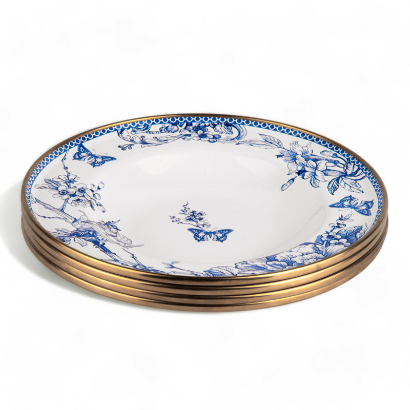 Assiette plate 8,7 po Cacee, ensemble de 4