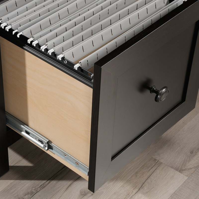 Bureau en L, finition noire