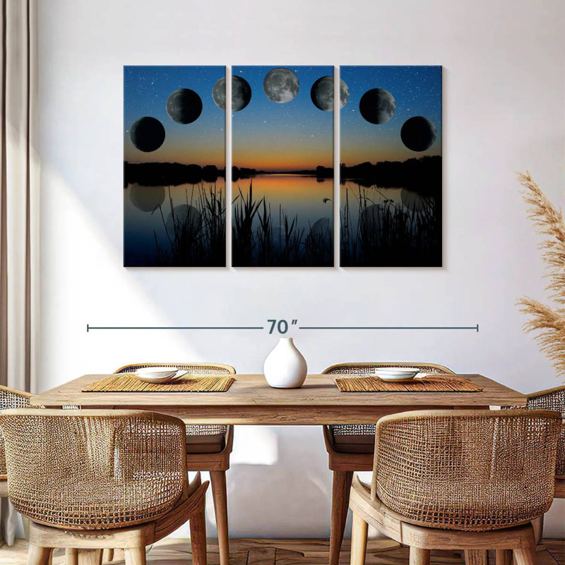 Oberle Lunar Phase Sequence, 36" H x 57" W
