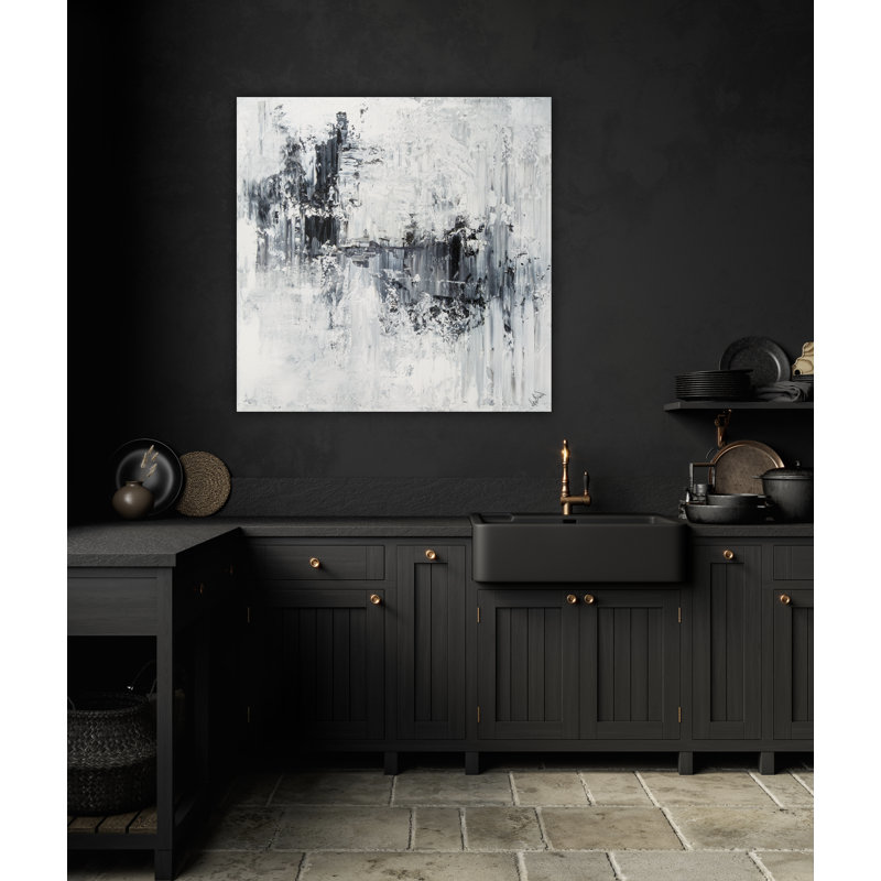 Dusk I by John Beard - Artist Enhanced Canvas Print, White , 42" H x 42" W x 2" D