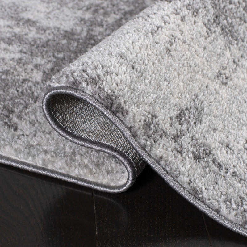 Tapis ivoire / gris Tyra, Rectangulaire 8 pi x 10 pi