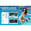Trampoline gonflable gonflable, plateforme de rebond flottante de 10 pi, 408 lb, avec pompe, échelle, ancre