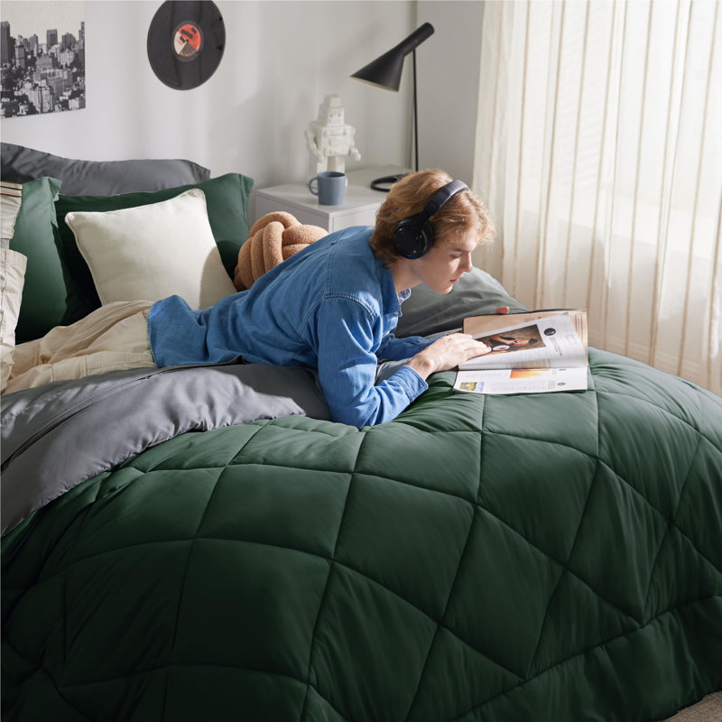 Best Seller Bedsure Comforter Set Reversible Bedding for All Seasons-89GSM, Queen Comforter + 4 Additional Pieces