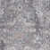 Lyiah Oriental Machine Washable Polyester Area Rug in Gray