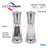Frieling New York Acrylic Salt and Pepper Grinder Set