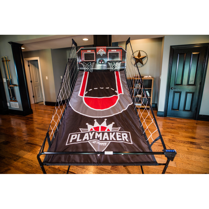 Triumph Playmaker Shootout Basketball Arcade Game – Electronic Scorer, LED Display, 8 Game Modes, 4 Balls, Pump & Quick Connect Frame