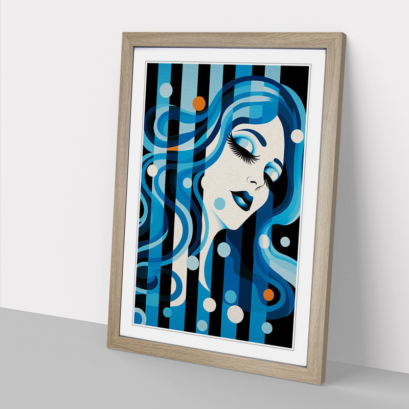 Single Picture Frame Print on Wood, 34cm H x 25cm W, Oak Framed