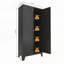 Armoire de rangement haute en acier avec tablettes réglables - Organisateur moderne polyvalent pour la maison et le bureau-1064004484-1050532435