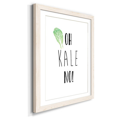 Oh Kale No - reproduction d'art textuel sur papier encadré