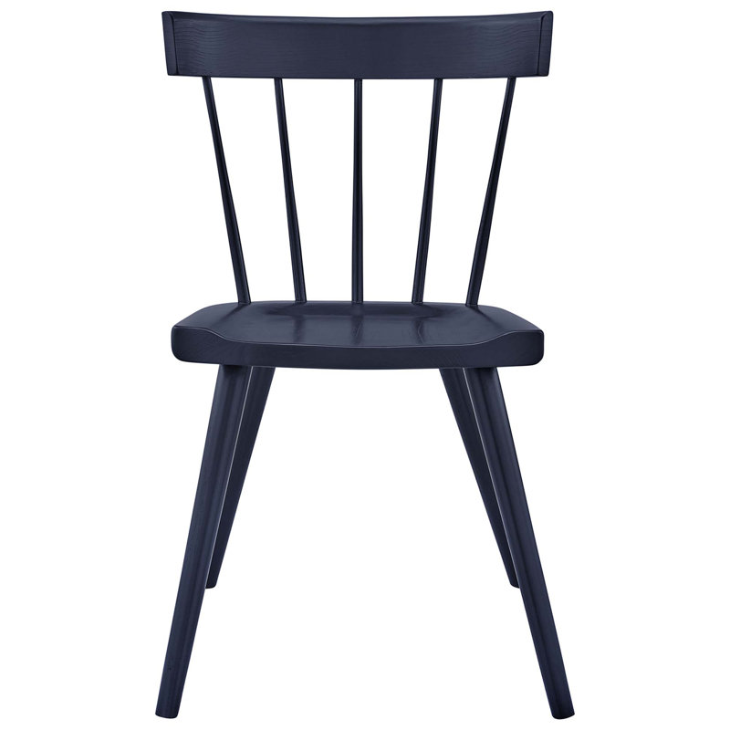 Modway Sutter Wood Dining Side Chair, Midnight, 2