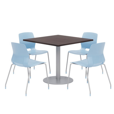 Square Breakroom Table and Chair Set