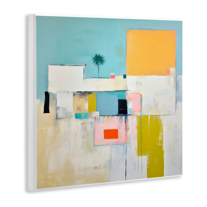 Art mural abstrait tropical par Irena Orlov