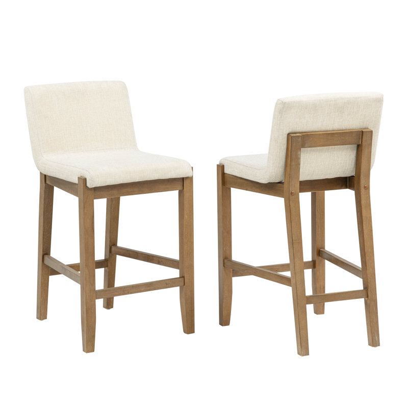 Galway 25" Curved Upholstered Counter Height Chair (Set of 2) 