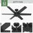 52" Jetty 6 - Blade Outdoor Ceiling Fan with Wall Control-71202996