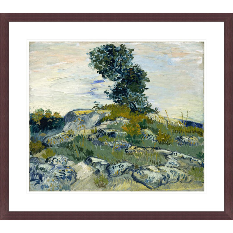 «The Rocks» par Vincent van Gogh, impression giclée encadrée, H 23,5 po x l 26,4 po