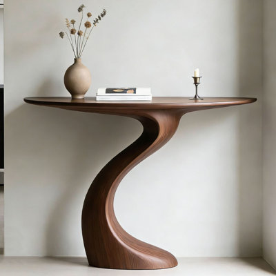Console brun simple de style nordique