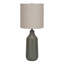 Lighting, H 24 po, lampe de table, béton gris, abat-jour beige, contemporain-1462888221-1462888219