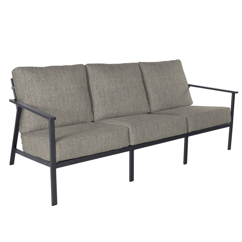 Marin Outdoor 3 - Seat Patio Sofa, Flagship Stone Sunbrella®, Graphite