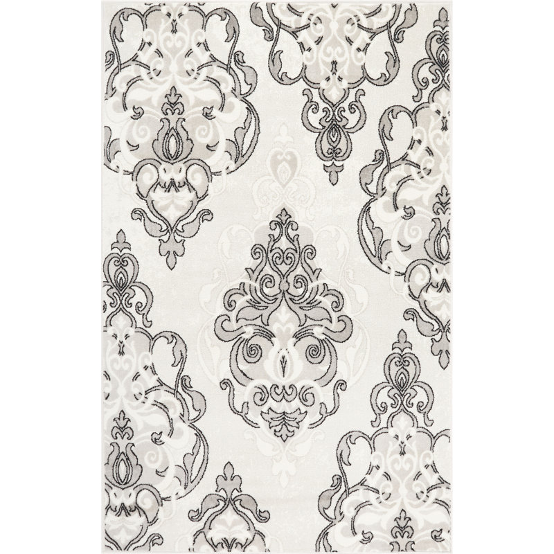 Kallie Damask Indoor Rug, Rectangle 7'9" x 10'2"