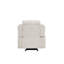 Fauteuil inclinable oscillant en chenille gris clair Galya