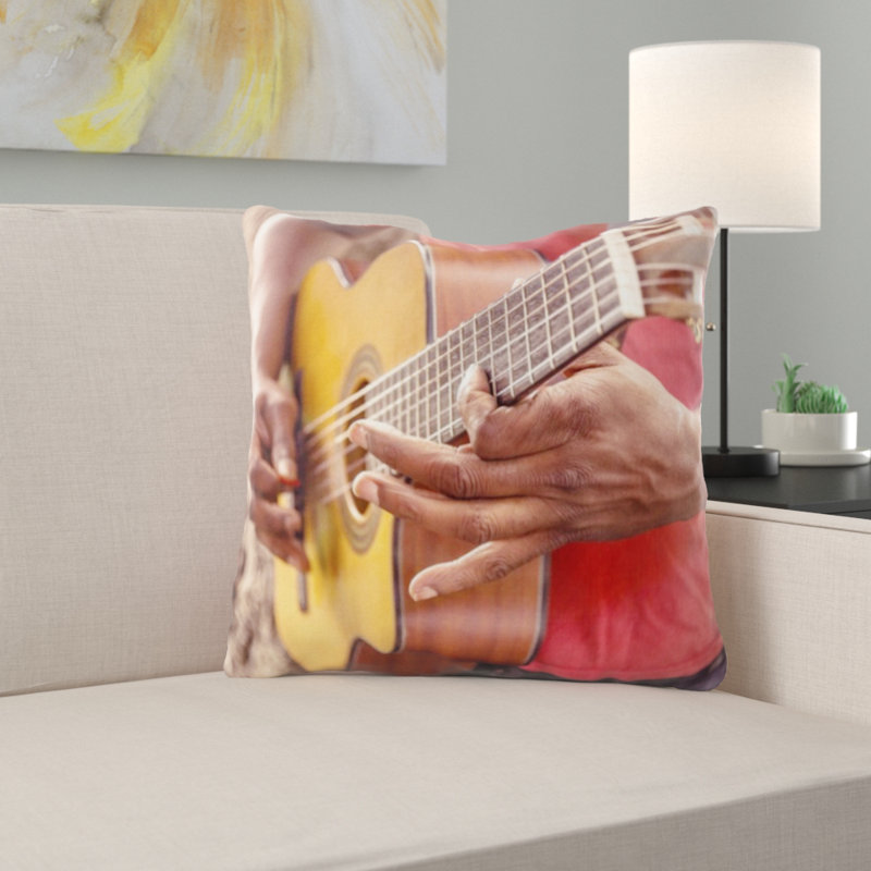 Guitar Throw Pillow