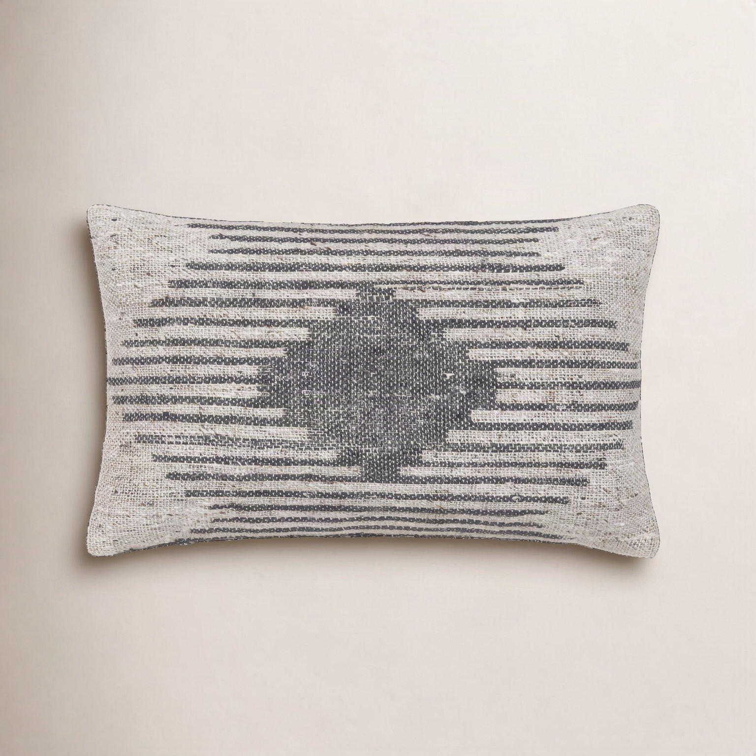 Mahala Geometric Cotton Throw Pillow, Polyester/Polyfill