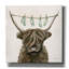 «Highland Cow, corde à linge» par Yvette St. Amant, art mural sur toile-1298519608