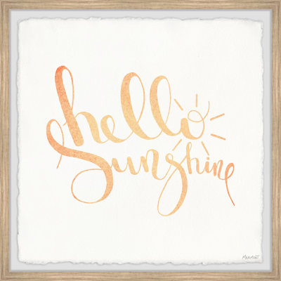 « Hello Sunshine II »-impression de cadre photo sur papier