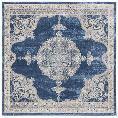 Barcus Navy/Light Gray Oriental Rug