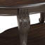 Table de meuble ronde de 22 po, bois massif et tablette, rehaussement du salon, construction facile à mettre en valeur, assemblage simple requis