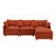 Canapé modulaire modulaire en chenille avec repose-pieds-355926460-355926462