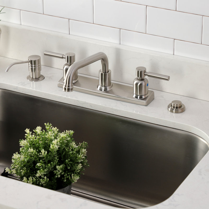 Kingston Brass Concord Two-Handle 2-Hole 8" Centerset Kitchen Faucet