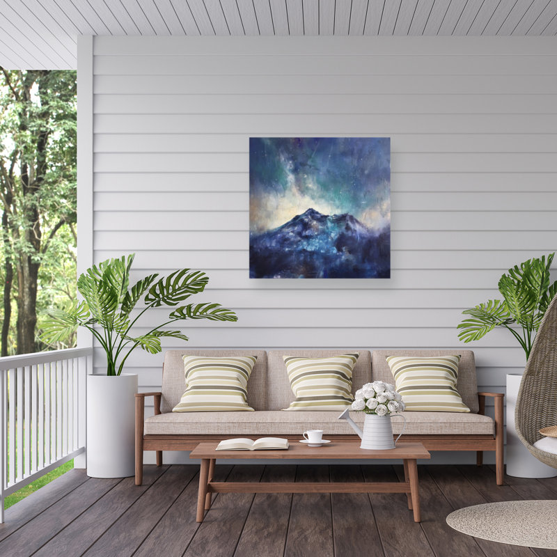 Toile d'extérieur Jennifer Taylor Art Mountain Stars, H 14 po x l 14 po
