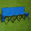 Portable Folding Camping Bench with High Backrest for 4 People-937771741