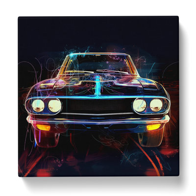 Car Digital Art No.1 - Wrapped Canvas