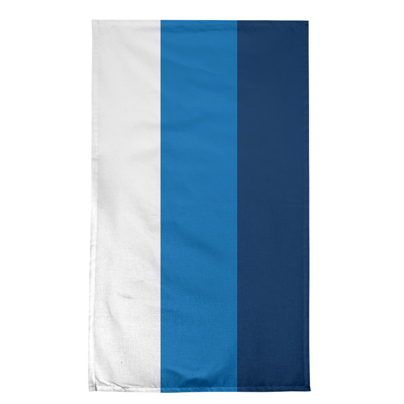 Tea Towel Kitchen Towel, White/Blue/Navy, Cotton Blend