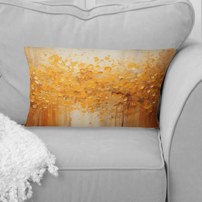 Coussin décoratif Amber Glow III - Abstract Landscape