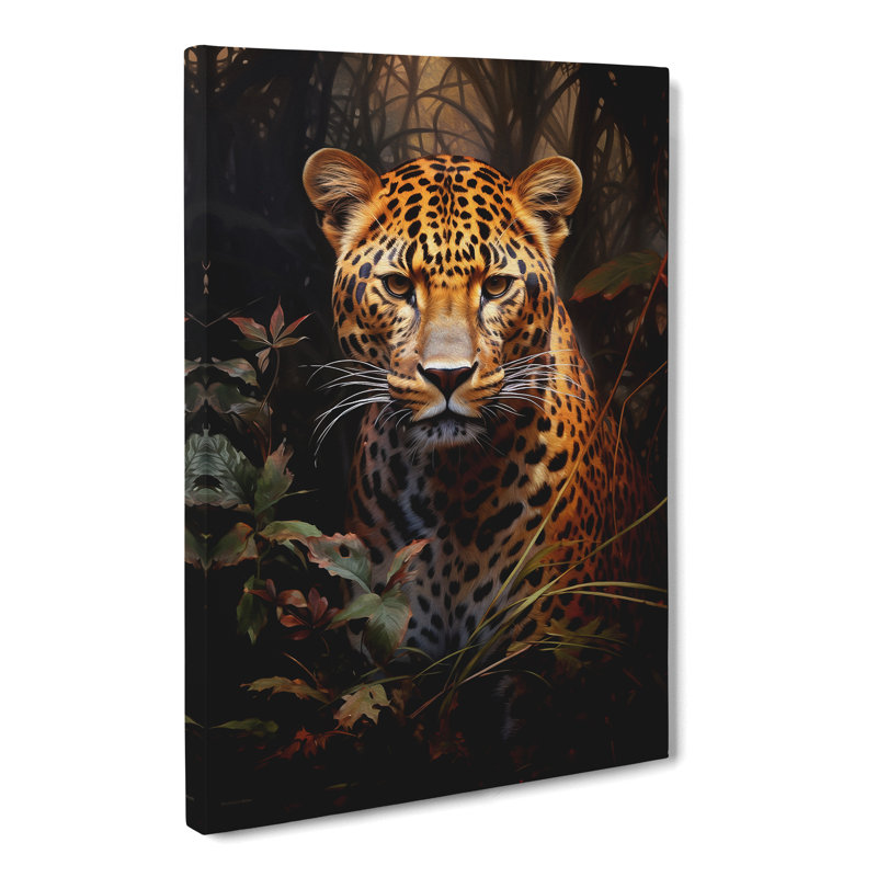 Leopard Tachisme - Wrapped Canvas, 76cm H x 50cm W x 3cm D