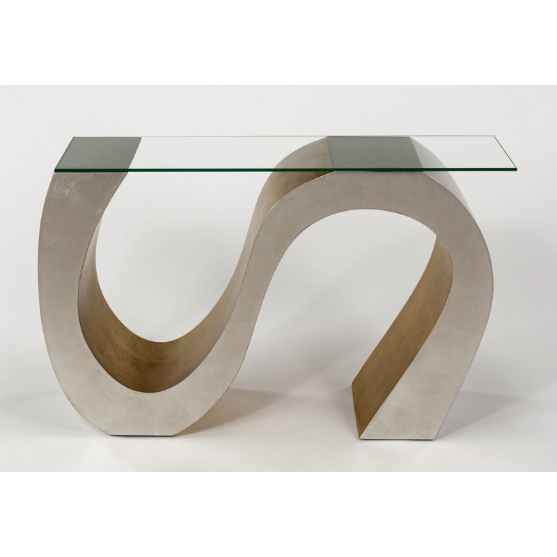 48'' Glass Top Console Table