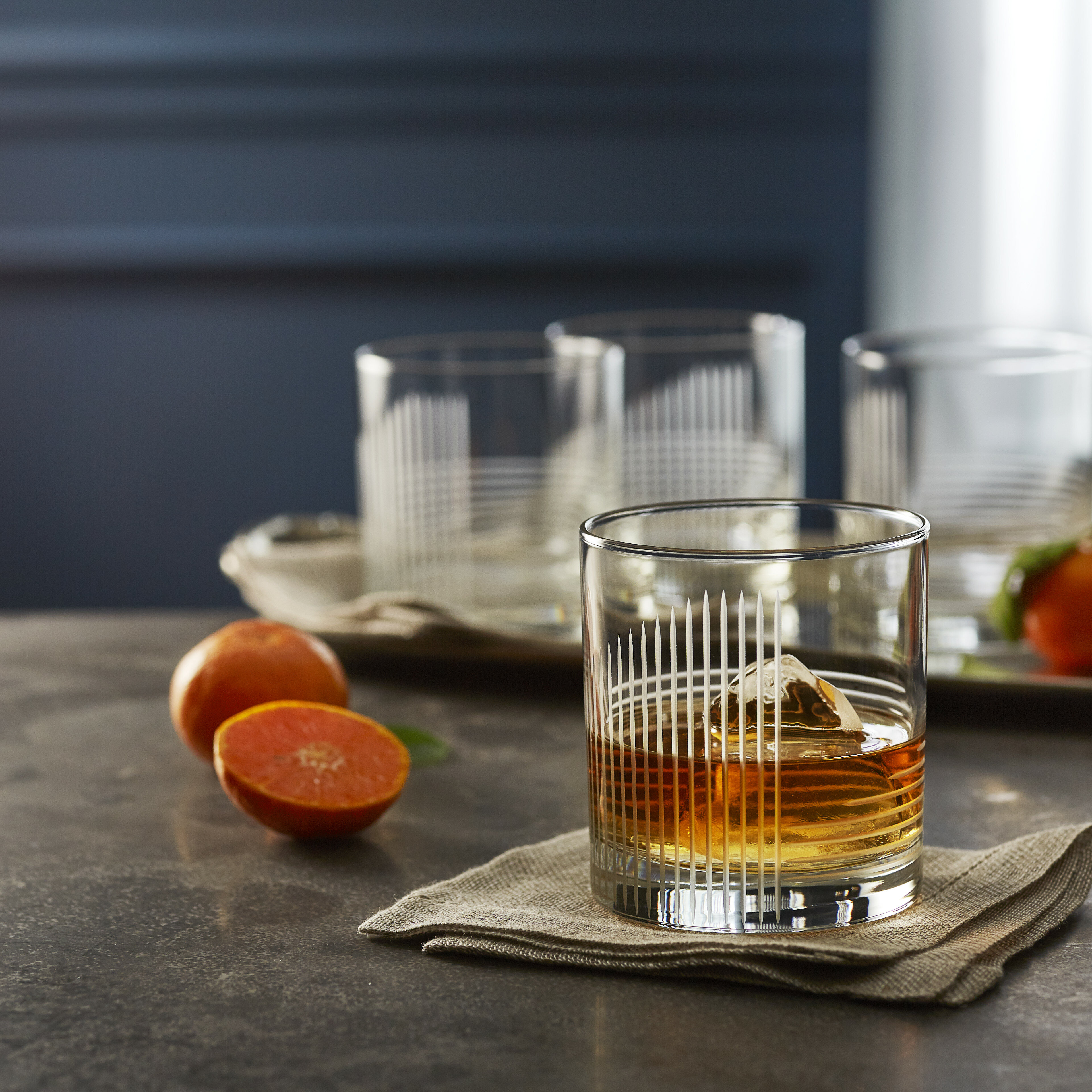 Old Fashioned Glass, 11oz Whiskey Glasses Set of 4 Cocktail