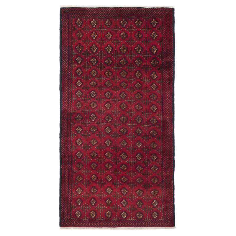 Tapis rouge Teimani 3 pi 11 po x 7 pi 3 po