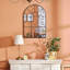 Arch Wall Mirror with Hooks