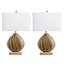 Lampe de table 26,5 "avec abat-jour blanc